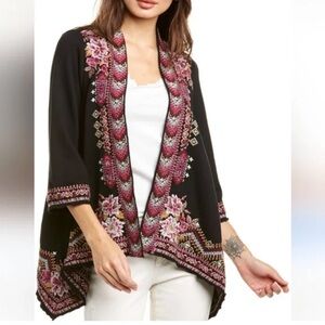 Johnny was valmere embroidered cardigan 1X